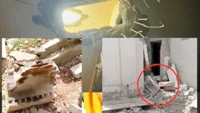Photo of کراچی :- پاک کالونی، آہنی پہیے کے ٹکڑے گرنے سے کئی گھر اور فیکٹری تباہ
