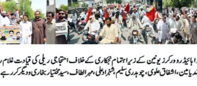 Photo of آل پاکستان واپڈا ہائیڈرو الیکٹرک ورکرز یونین کا یوم احتجاج