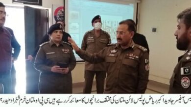 Photo of ریجنل پولیس آفیسر جاوید اکبر ریاض نے پولیس لائن ملتان کا دورہ