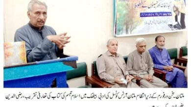 Photo of نامور انشائیہ نگار ،جائز ہ نگار و محقق محمد اسلام تبسم کی 44سال بعد پہلی کتاب منظر عام پر آگئی