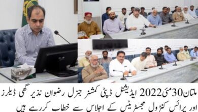 Photo of ضلع ملتان میں شہریوں کو گھی پر 30 روپے فی کلو سبسڈی کی فراہمی کےلئے اقدامات