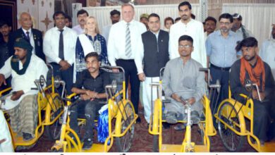 Photo of 200 خصوصی افراد میں وہیل چیئرز کی تقسیم