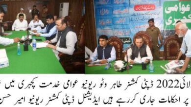 Photo of ڈپٹی کمشنر کی کھلی کچہری