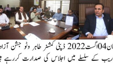 Photo of یوم آزادی کی ہفت روزہ  تقریبات بھرپور انداز میں منانے کا فیصلہ