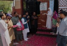 Photo of ویمن یونیورسٹی کے صدر دروازے پر نصب گلوب کا افتتاح